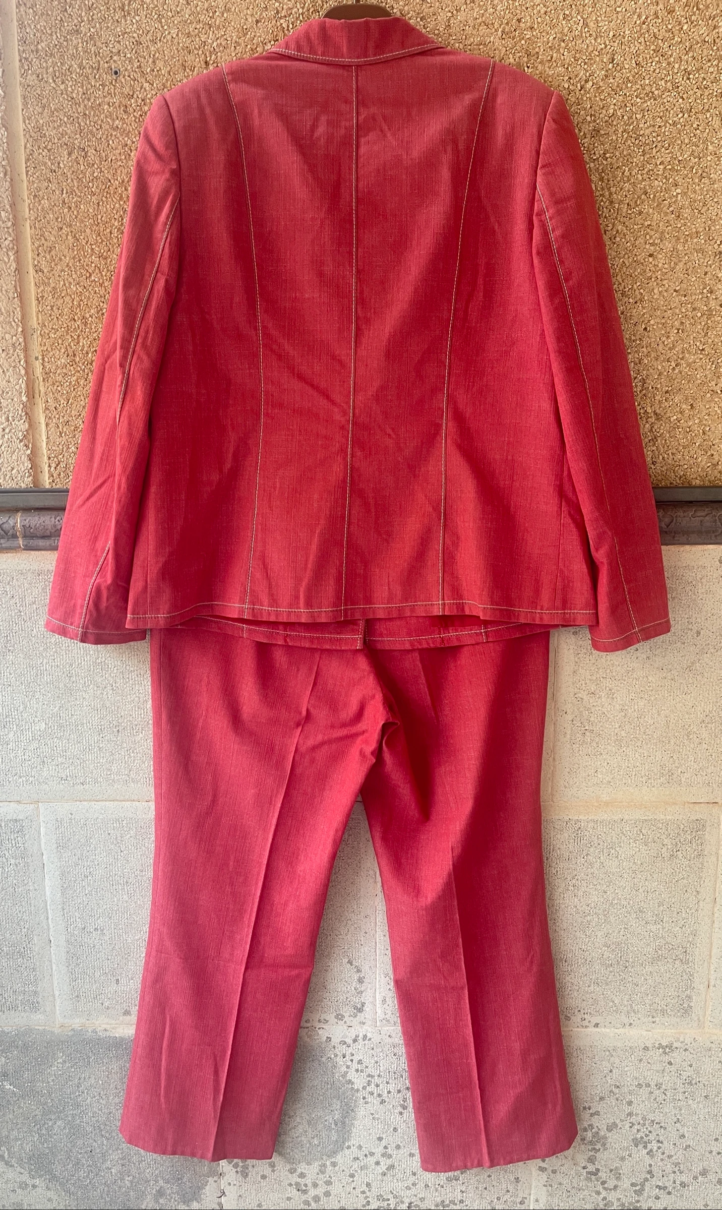 TRAJE VINTAGE LUIS ALBERTO ALTA COSTURA - COLOR CORAL – photo 3